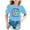 Light Blue, variant on Kids Back To School Graphic Short Sleeve Round Neck Tee Bright Comfortable Blend Soft Everyday Wear For Boys Girls, 8-9 Years, Black