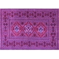thumbnail image 1 of Ahgly Company Indoor Rectangle Persian Purple Traditional Area Rugs, 6' x 9', 1 of 4