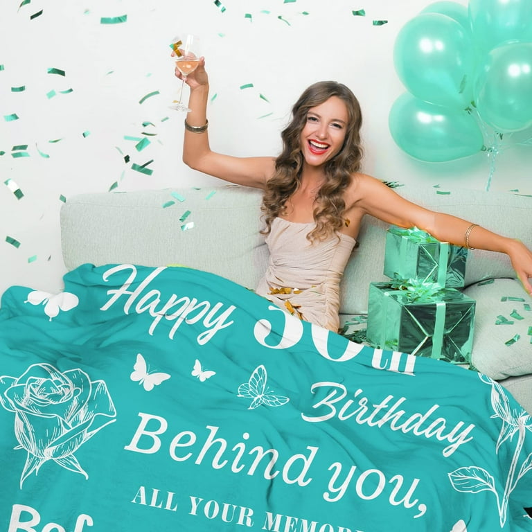 Happy 30th Birthday Gifts Blanket, Happy 30th Birthday Decorations for Women /Her/Men/Him Throw Blanket, 1993 Birthday Gifts for 30 Year Old Women, 30th  Birthday Gifts Ideas Blanket " Green(40"x50") - Walmart.com