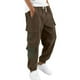 thumbnail image 1 of Pantalones cargo para hombre para exteriores - Estilo jogger de pana - Poliéster, bolsillos utilitarios, tallas S-XXL, 1 of 6
