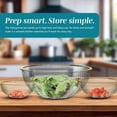 thumbnail image 4 of COOK WITH COLOR Glass Mixing Bowls with Lids for Baking and Meal Prep, Fluted Gold Rim, 12-Piece, 4 of 7