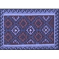 thumbnail image 1 of Ahgly Company Machine Washable Indoor Rectangle Oriental Blue Traditional Area Rugs, 8' x 12', 1 of 4