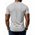 thumbnail image 5 of Antinious Men Solid Button Round Neck Pullover Short Sleeve Breathable Running Casual Tops, 5 of 5