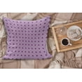 thumbnail image 2 of Mauve Fluffy Throw Pillow Cushion Cover, Retro Polka Dots Background Nostalgic Feminine Girls Fashion Pattern, Decorative Square Accent Pillow Case, 36" x 36", Plum Lilac, by Ambesonne, 2 of 5