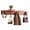 Walnut, variant on Mid Century Modern Walnut Foldable Entryway Wall Coat Hanger Hook with Shelf,Heavy Duty Wooden Piano Hidden Towel Hooks for Bathroom,Wall Rack for Purse&Key&Mail,Home Decor (Walnut, 9 Hooks)