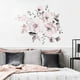 thumbnail image 3 of Watercolor Pink Flower Wall Stickers, Removable Vintage Painting Or Wallpaper, Peony Flowers Wall Decal, Pvc Floral Wall Sticker Mural For Nursery Liv, 3 of 5