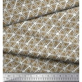 thumbnail image 2 of Soimoi Cotton Poplin Fabric Swirl & Triangle Geometric Fabric Prints By Yard 56 Inch Wide, 2 of 3