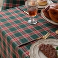thumbnail image 5 of Lapalife Christmas Plaid Rectangle Tablecloth, Tartan Checkered Xmas Table Covers for Home Dining, Parties & Holiday Decor, 55"x 102", 5 of 6