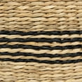 thumbnail image 6 of Northlight Set of 4 Beige and Black Striped Woven Round Seagrass Baskets 12", 6 of 6