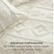 thumbnail image 2 of Juego de Edredón Bedsure King Size Blanco con Acolchado Boho de 3 Piezas, 2 of 8