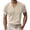 Beige, variant on Afdoent Mens T Shirts Male Corduroy Fabric V Neck Short Sleeve Short Sleeve Loose Casual Male T Shirt Streetwear