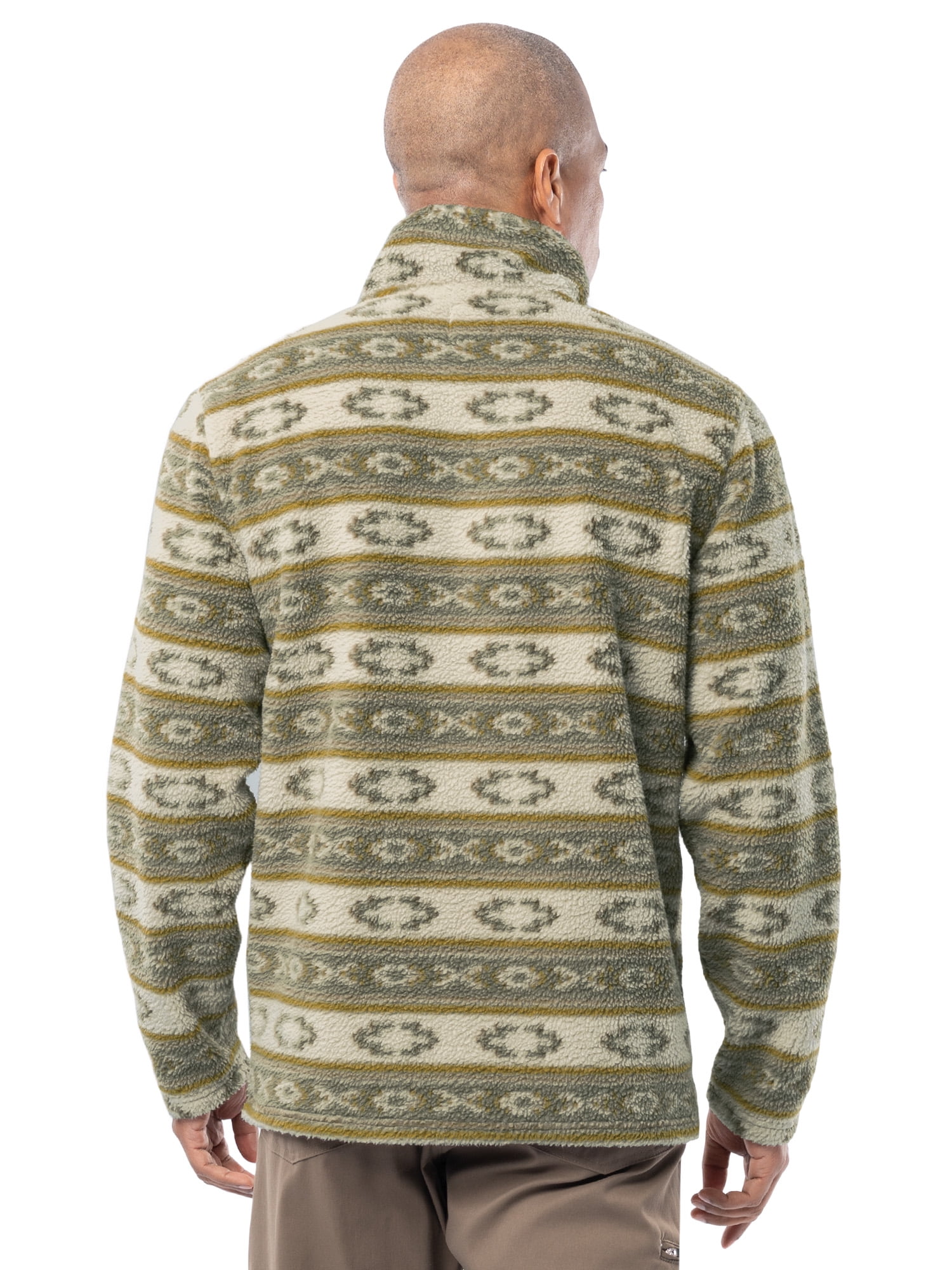 Wrangler Outdoor Men's & Big Men's Summit Fleece Mock-neck Artic Pullover Sweater, Size S-2XL