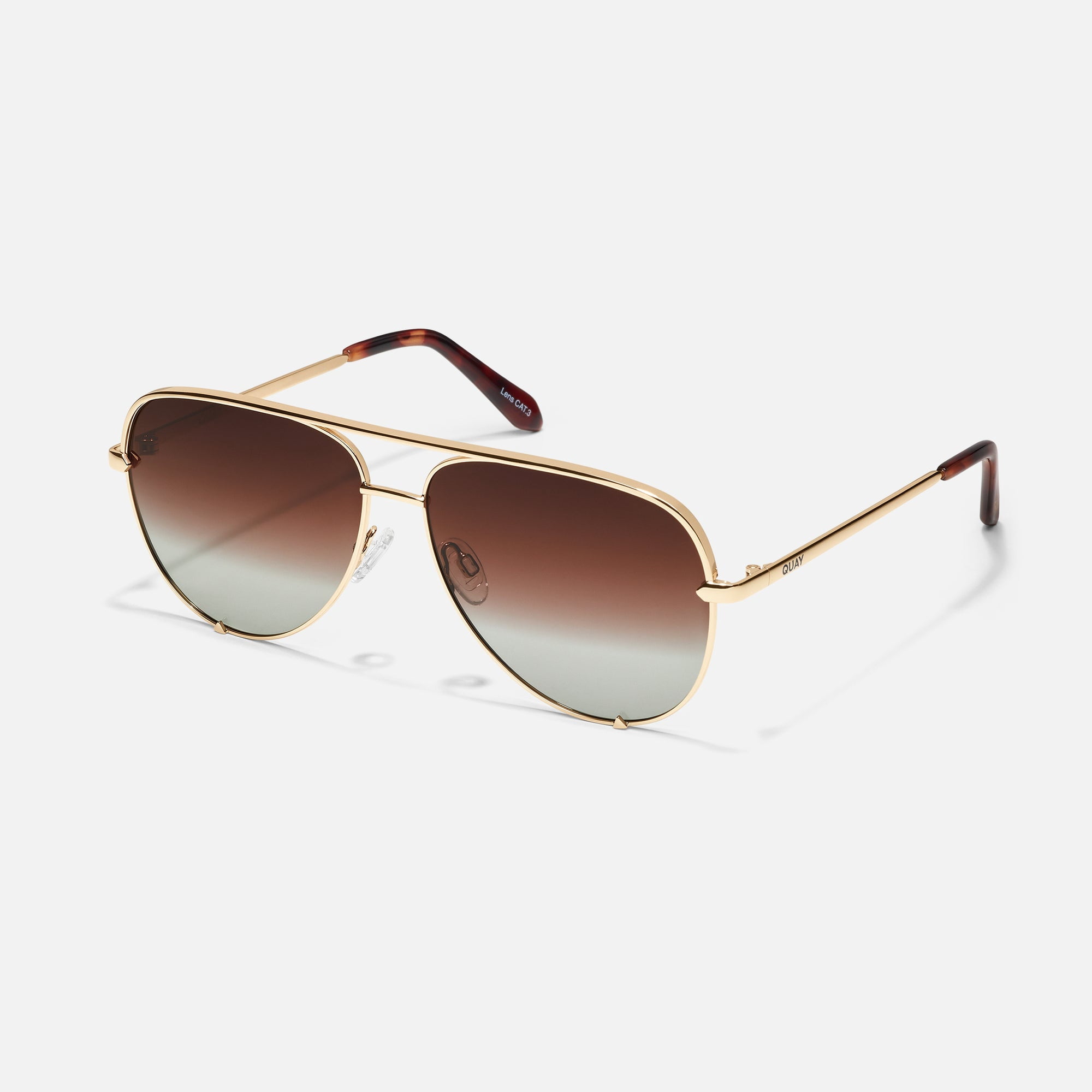 NEW! Rare QUAY high Key Cocoa fade Aviator Sunglasses ^read! Quay_HighKey_Nightfall_SummerS  main image 3