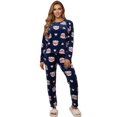thumbnail image 1 of Pijama Afelpada Mujer Polar Pantalón Sudadera Ropa Invierno Invierno UNITALLA, 1 of 9