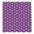 thumbnail image 3 of Ambesonne Trippy Shower Curtain, Fractal Prehistoric Mosaic, 69"Wx70"L, Dark Purple and Violet, 3 of 5