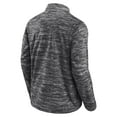 thumbnail image 3 of Men's Fanatics Charcoal Chicago Cubs Getting Faster Space-Dye Quarter-Zip Top, 3 of 3