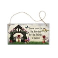 thumbnail image 2 of Garden Plaque Wood Plaque Sign Wall Hanging Sign Size.5×13.5cm, 2 of 3