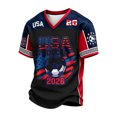 thumbnail image 3 of 2026 New USA Soccer Jerseys Men, United States Jersey Soccer, Jersey United States, Retro Streetwear Short Sleeve Football Top Soccer Jerseys, Casual Sport Training Shirt for Adult(Black, S), 3 of 5