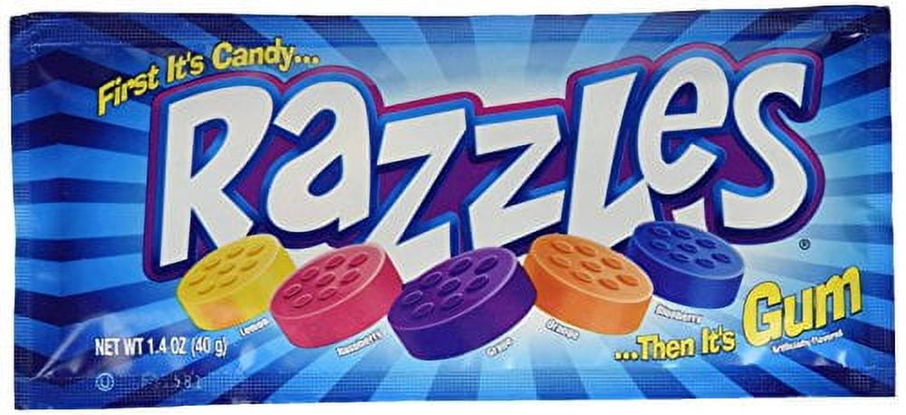 Concord Brands, Original Pouch Razzles Candy, 1.4 Oz, 24 Ct