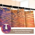 thumbnail image 3 of Ryvnso 4 Pcs Rainbow Tie Dye Bathroom Shower Curtain Set with 12 Hooks Bath Mat Toilet Lid Cover, 3 of 8
