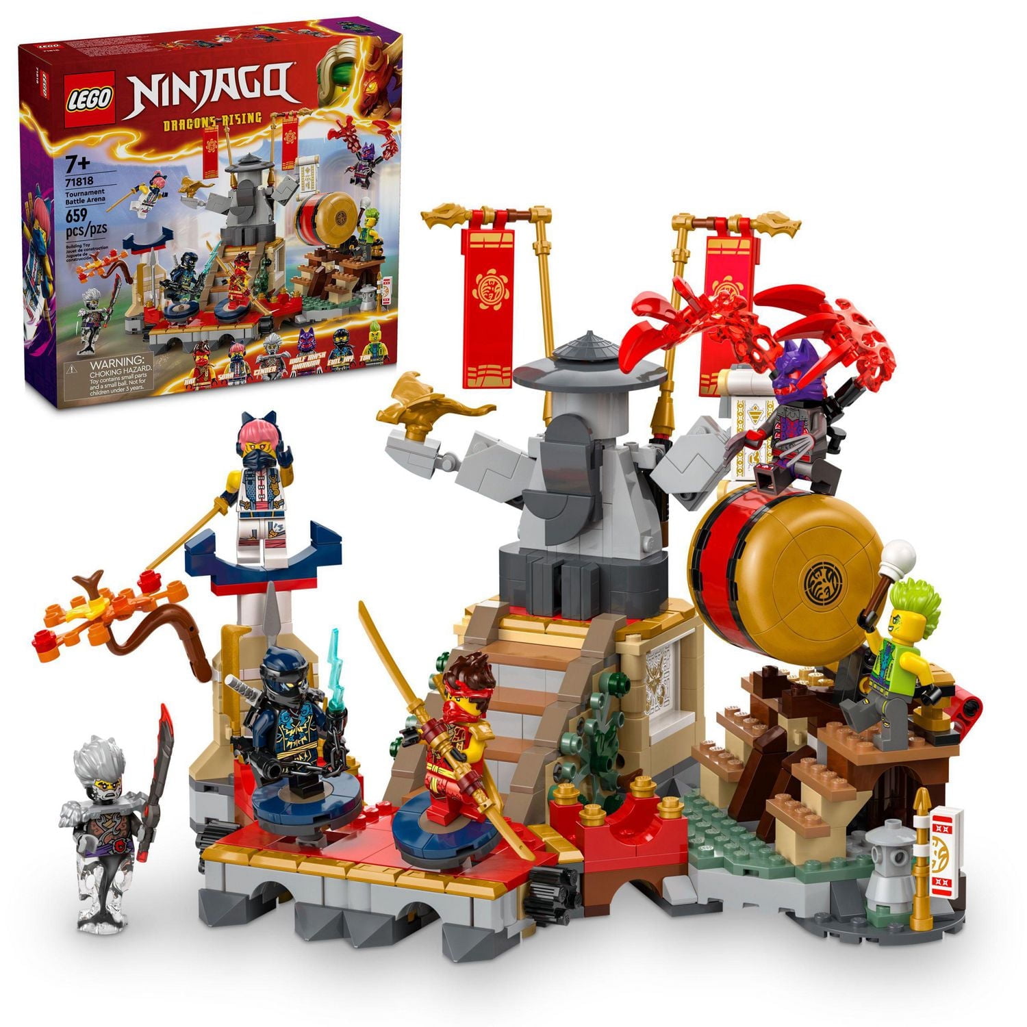 ⭐トンズー⭐JUGGLER&D-COBRA MAX322&315 LEGO NINJAGO Tournament Battle Arena Playset with 6 Minifigures