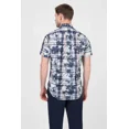thumbnail image 2 of GANT Indigo Plaid Short Sleeve Button Down Shirt 3015931 Size M, 2 of 3