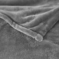 thumbnail image 4 of FYHALE Fleece Throw Blanket for Couch Grey - Lightweight Plush Fuzzy Cozy Soft Blankets and Throws for Sofa, 60x82 inches, 4 of 6