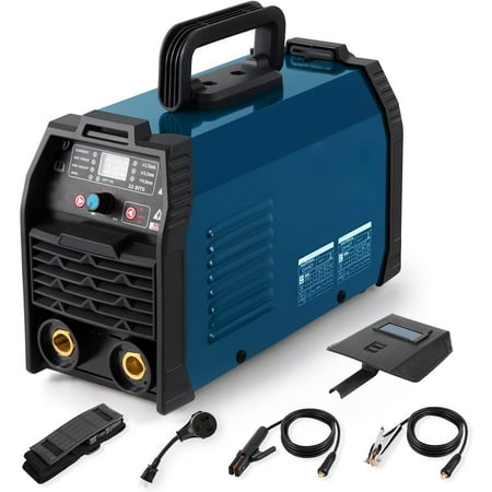200A ARC Welding Machine, 110V/220V Dual Voltage Welder, IGBT Stick MMA Welder LED Display with Electrode Holder Work Clamp