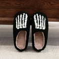 thumbnail image 2 of Fuzzy Slippers For Women Couple Models Winter Halloween Pattern Cotton Slippers Men Comfortable Home Warm Slippers Warm Cozy Winter House Slippers Bedroom Indoor House Shoes, 2 of 7