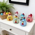 thumbnail image 4 of 6PCS Easter Chick Decor, Cute Family Chicks Fabric, Chicken Figurines Decoration for Home Kitchen Office Farmhouse Spring Table Desktop Ornament Gift Set, 4 of 6