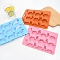 thumbnail image 2 of Bandeja de silicona for cubitos de hielo de animales de dibujos animados, molde for hacer hielo con forma de perro de fácil liberación, 2 of 2