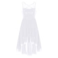 thumbnail image 5 of DPOIS Women's Lyrical Dance Dress Sheer Mesh Skirted Leotard Modern Dresses, 5 of 6