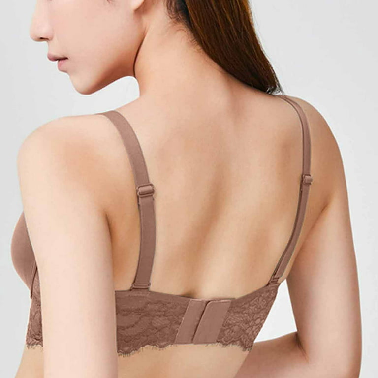 Meichang Lace Bras for Women Plus Size Lift T-shirt Bras Seamless