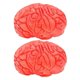 thumbnail image 1 of 2Pcs Fake Human Brains Fake Body Parts Halloween Party Props Fake Body Organs, 1 of 3