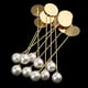 thumbnail image 5 of 10 Piezas Broches Pin Accesorio Decorativo Unisex Faux Pearl Valentine Aniversario Regalo Sunnimix Dorado 78 mm, 5 of 8