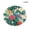 110CM Tablecloth, variant on Elastic Fitted Round Waterproof Tablecloth with Tropical Palm Leaf Print, Stretch Polyester Patio Table Cover, Resistant Table Protector Fits 40-60 Inch Round Tables for Picnic BBQ Party