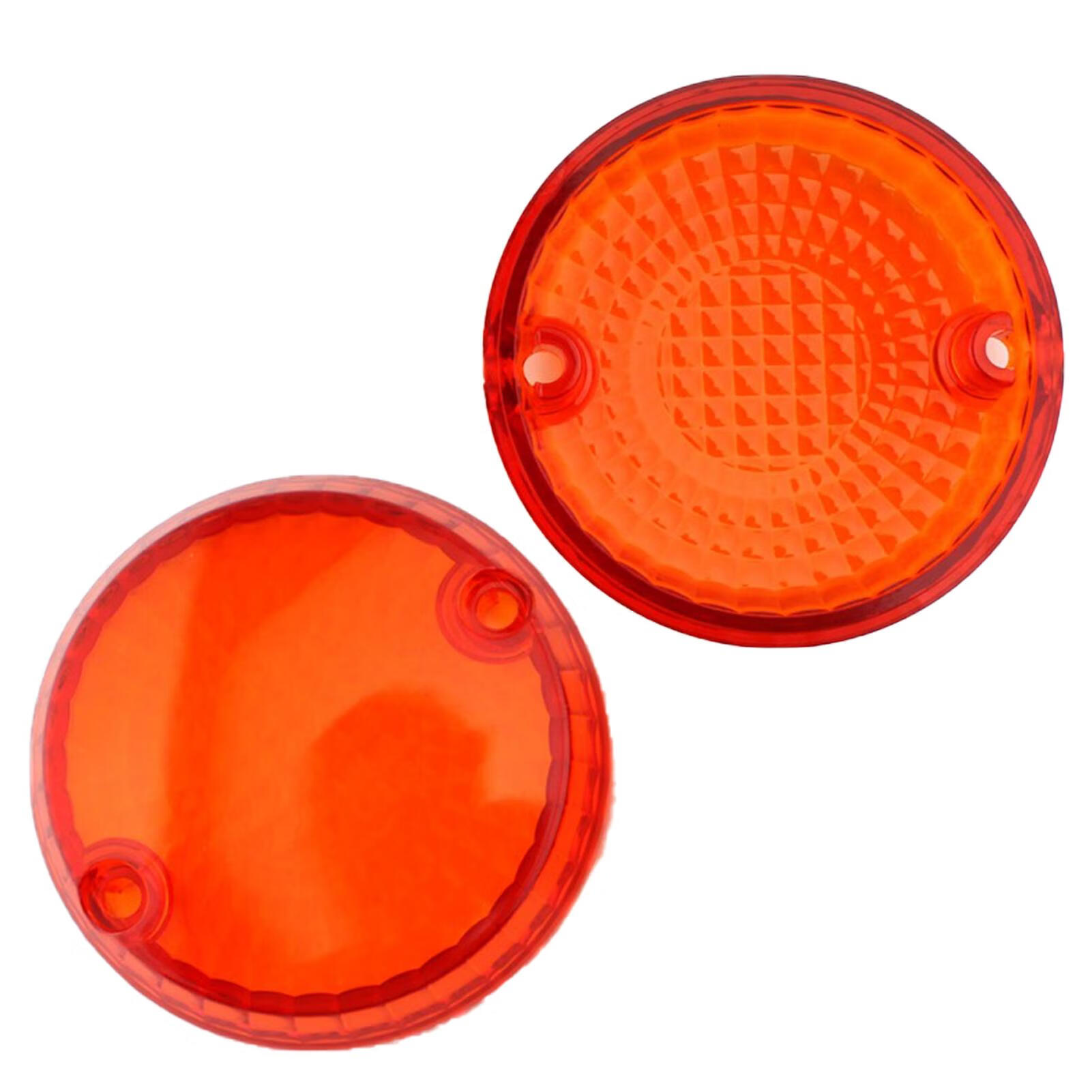 Foaenda Motorcycle Turn Signal Cover 3 Inch Bullet Turn Signal Light