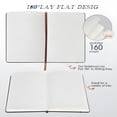 thumbnail image 7 of CCOCC 2026 New Dotted Journal Notebook for Women Men, 160 Pages Hardcover Dot Grid Notebooks for Work, School & Travel, Leather Journals for Writing, Bullet Journaling 5.7"×8.3" (Black), 7 of 7