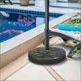 thumbnail image 4 of Patio Umbrella Base | 40 lbs Heavy Duty, Fits 1.5"/2" Poles, Bronze for Patio Lawn Poolside | Concrete | Beige, 4 of 10