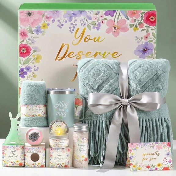 Self Care Gifts for Women,Get Well Soon Gift Baskets for Women,Birthday Gift for Best Friend,Thinking of You Care Package,Relaxing Spa Gift Set for Wife, Mom,Girlfriend,Unique Valentine’s Day