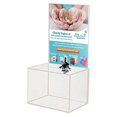 thumbnail image 1 of MCB - Medium Acrylic Donation Box - Ballot Box - Ticket Box - Vote Box - Suggestion Box - Comments Box - Locking with 2 Keys - Large Display Area, 1 of 2
