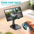 thumbnail image 4 of Mobile Phone Holder, Adjustable Mobile Phone Holder, Folding Mobile Phone Holder, Angle Height Desktop Mobile Phone Base Holder, 4 of 5