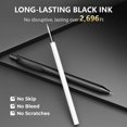 thumbnail image 3 of wqlpp-8 Pack Black Gel Pens (0.7mm Fine Point) – Smooth Quick-Drying Ink, Retractable Gel Pen for Writing, Journaling, Note-Taking – Office, School, Home & Work Supplies (8Pcs-Black Ink, 3 of 4