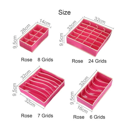 

Multi Size Storage Box Underwear Wardrobe Foldable Drawer Dividers Closet Organizer With Lid Storage Box Tie Socks Bra Bedroom