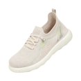 thumbnail image 3 of LTTVQM Womens Slip on Sneakers Lace-Up Arch Support Diabetic Orthopedic Walking Shoes Anti-Skid Mesh Breathable Casual Workout Sneakers Beige 36(US-5.5), 3 of 4