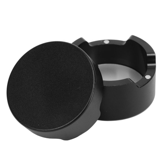 M Buder Caja de Tiza de Billar Redonda Aleación de Aluminio Soporte Negro para Tacos Accesorios de Deportes (3.1 cm / 1.22 inches)