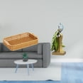 thumbnail image 2 of Cestas de almacenamiento,Cestas de almacenamiento de cocina tejidas con asas hechas a mano,Cestas de pan redondas Bandejas para servir Rectángulo,Figura de escritorio,Estante de estatua de, 2 of 8