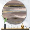 thumbnail image 3 of Designart 'Glamorous Morning Fog I' Glam Metal Circle Wall Art, 3 of 3