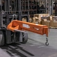 thumbnail image 2 of Titan Attachments Fork Mounted Adjustable Hoist Jib Boom Crane, Manual Telescopes 79"-147", 6000 LB Lift Capacity, Two 3 Ton Swivel Hooks, Ideal for Warehouse or Factories, 2 of 6
