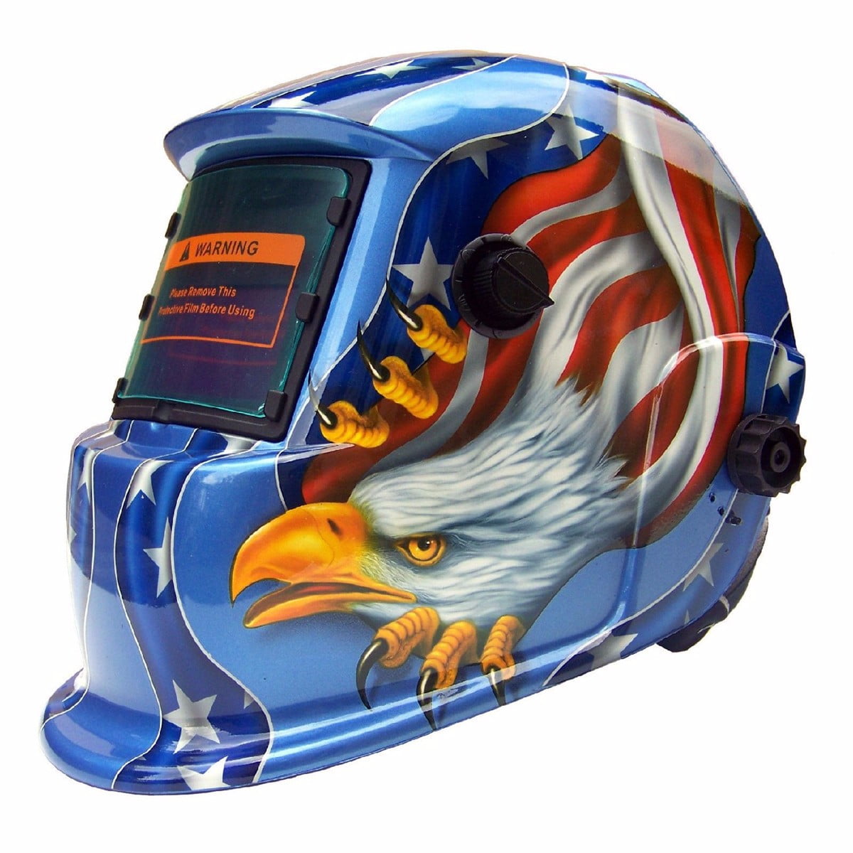 Adjustable Welding Helmet Arc Tig Mig Grinding Welder Mask Head Protect Blue